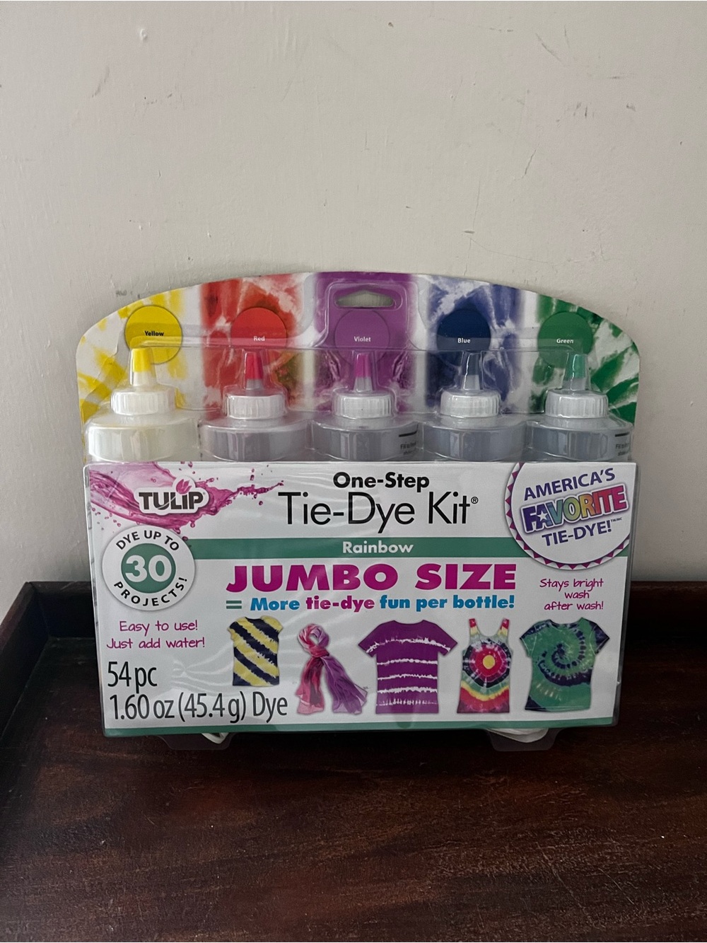 New Rainbow Jumbo Size One-Step Tie-Dye Kit - Multicolor